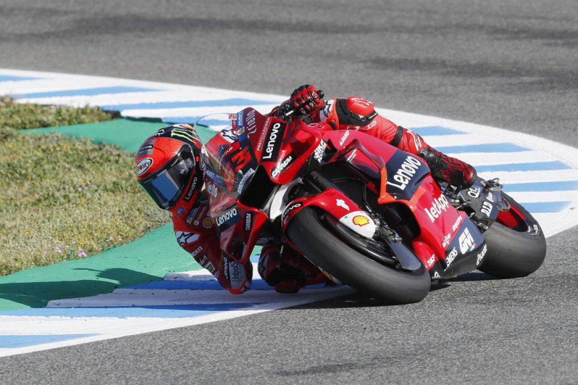 Bagnaia s prvega startnega mesta v Jerezu