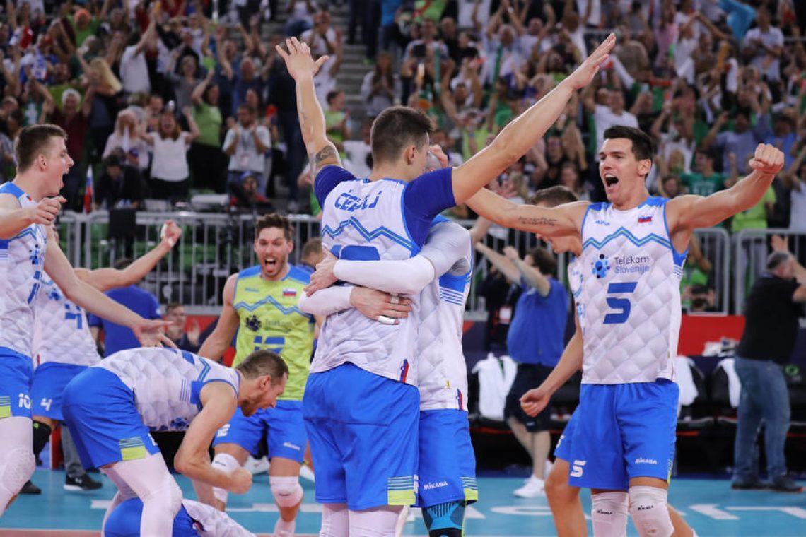 Slovenski odbojkarji prvi turnir lige narodov končali z drugo zmago