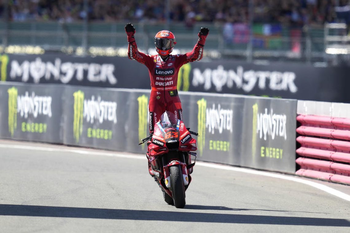 Bagnaia zmagovalec Silverstona