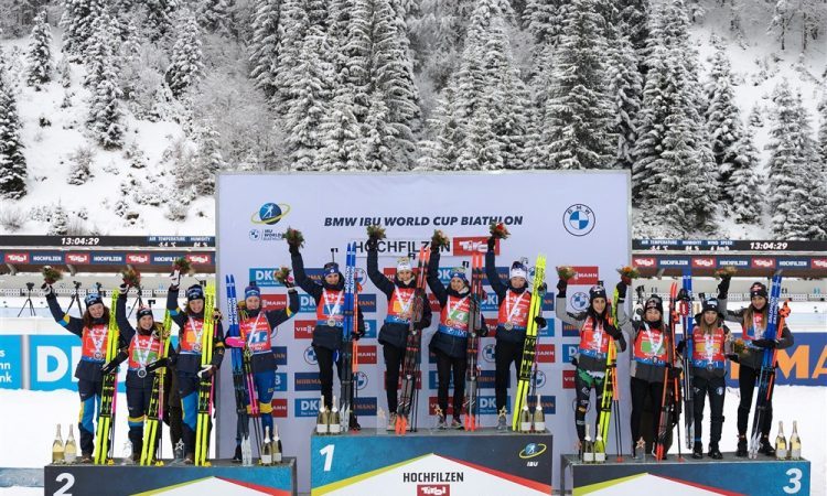 Francoska štafetna zmaga, Slovenke presenetile z osmim mestom