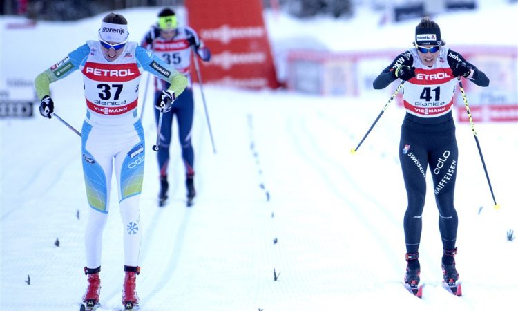 Eva Urevc in Miha Šimenc obstala v četrtfinalu sprinta 