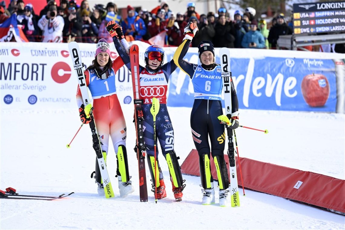 Mikaela Shiffrin po nove uspehe s trenerko Karin Harjo