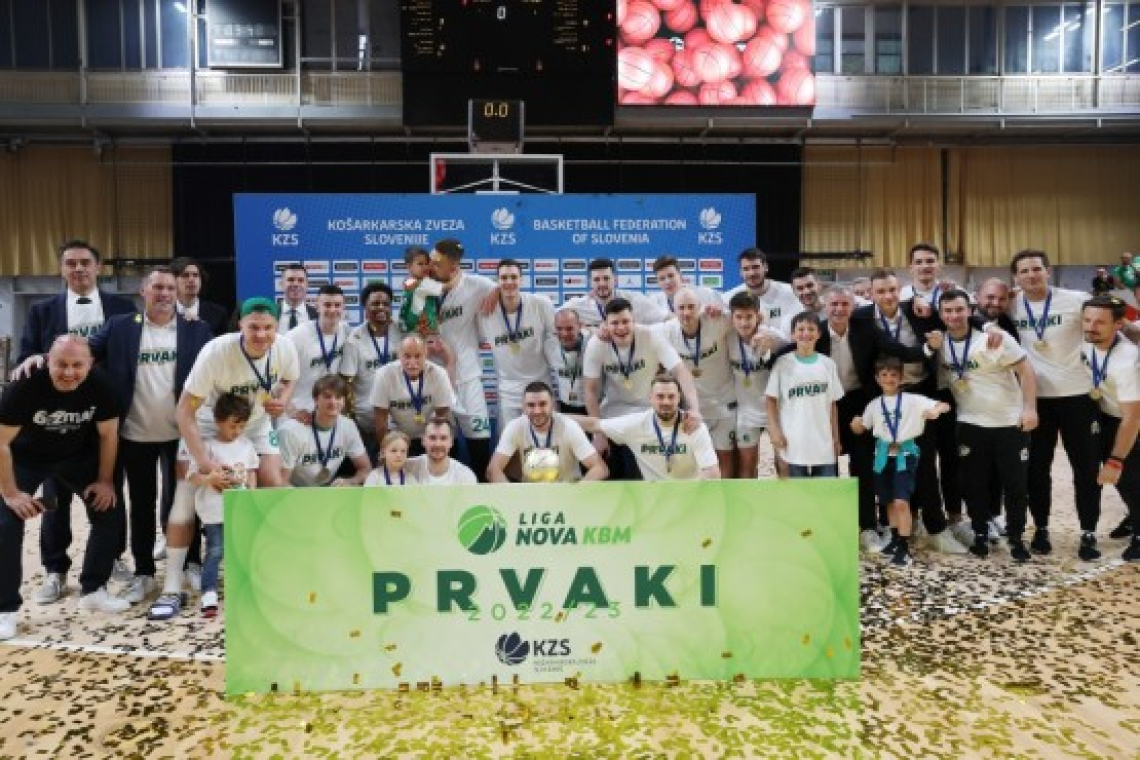 Cedevita Olimpija osvojila dvajseti in tretji zaporedni naslov