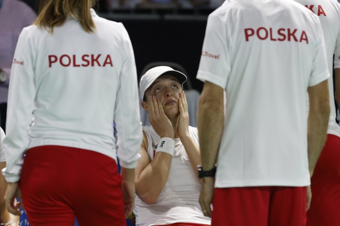 Tudi Swiatek z dopinškim madežem
