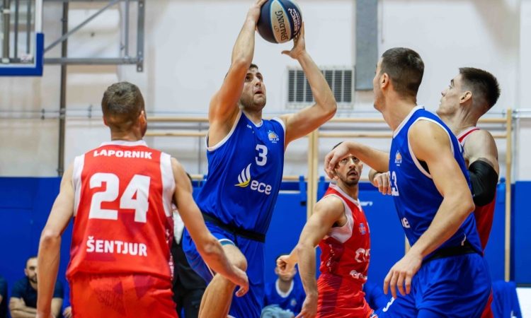 Košarkarji ECE Triglava Kranja so v gosteh premagali Šentjur z 88:81