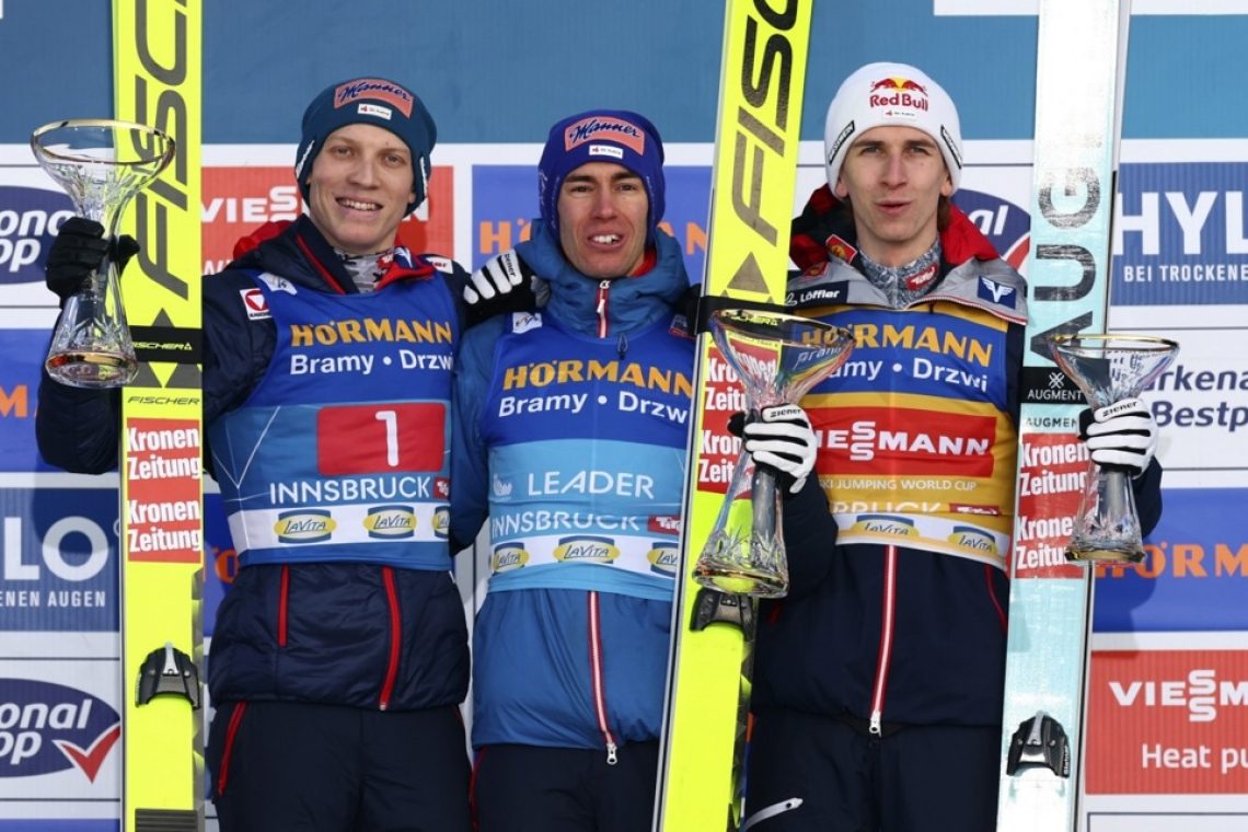 Kraft zmagal v Innsbrucku za vodstvo na turneji, Prevc 9.