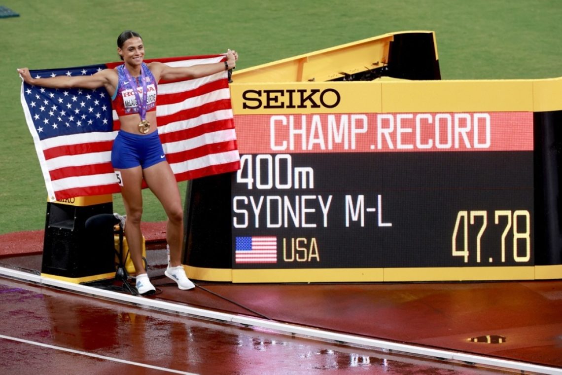 McLaughlin-Levrone zlata v teku na 400 metrov z drugim najhitrejšim časom doslej