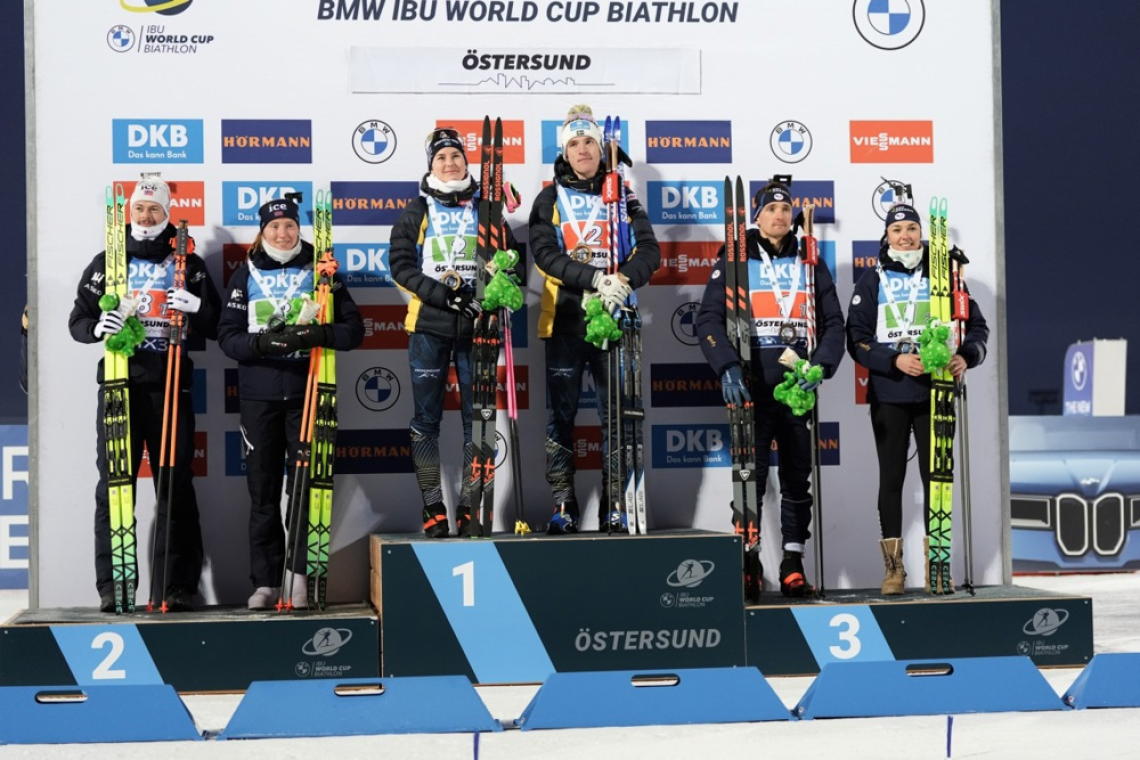 Med mešanimi pari zmaga Švedski, Slovenca deveta